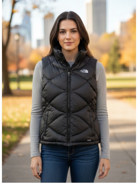 The North Face Jackets & Blazers - The North Face 550 Down Vest Black Womens Medium Aconcagua Puffer Gorpcore